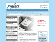 Tablet Screenshot of paylessdomains.ca