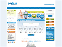 Tablet Screenshot of paylessdomains.com.au